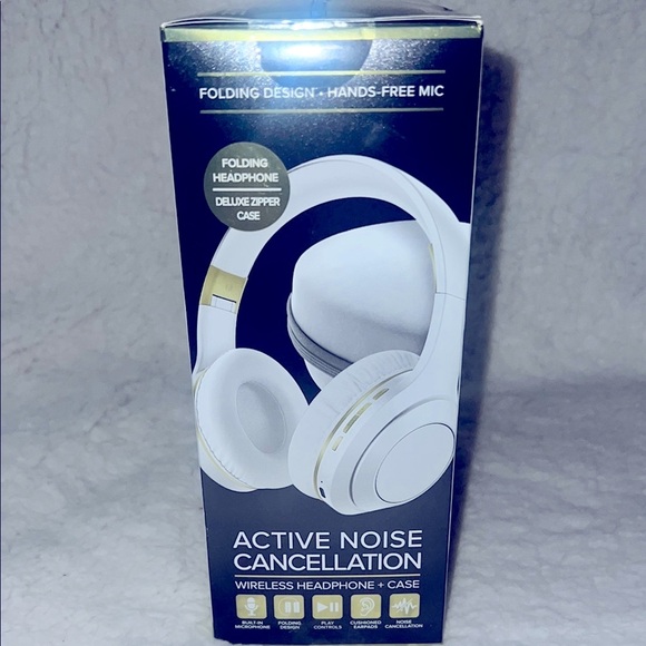 Sentry Over-Ear Headphones White ANC Bluetooth w/noise‎ cancellation - Picture 9 of 16